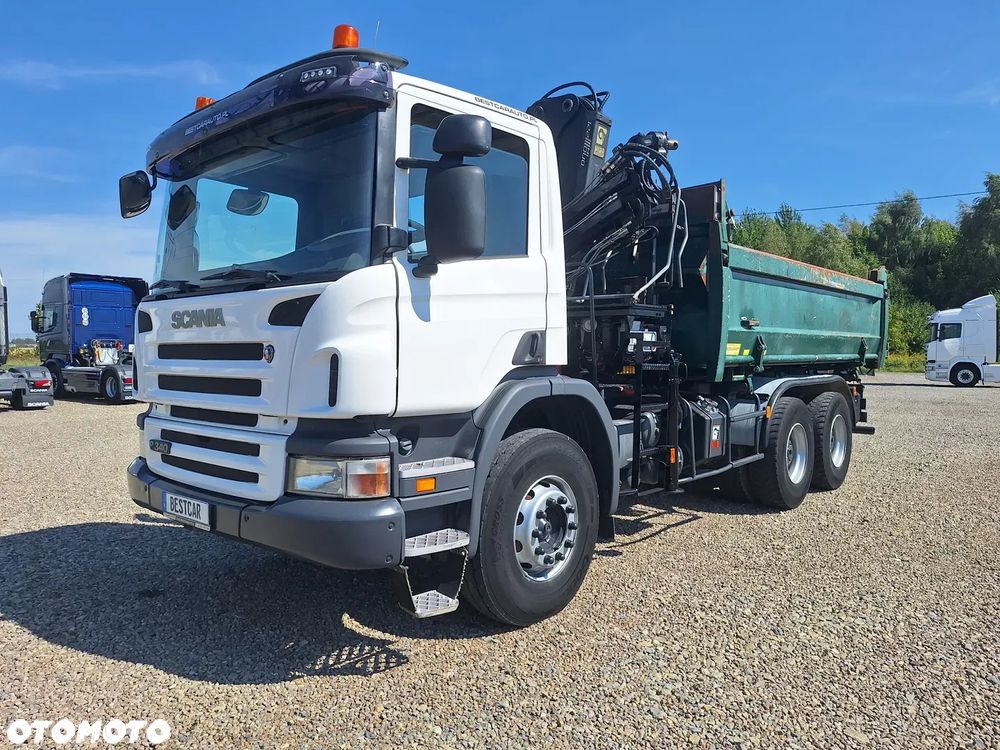 Scania P340 6X4 BORDMATIC / HDS HIAB 122/ Import Francja