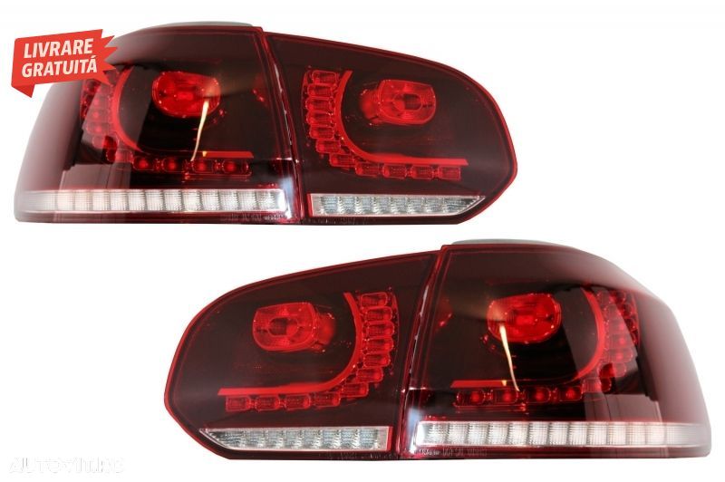 Faruri si Stopuri LED VW Golf 6 VI (2008-up) R20 U Design cu Semnal LED Dinamic- livrare gratuita - 8