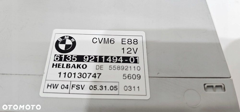 Bmw 1 E88 Cabrio Moduł Sterownik Dachu 7211557 9196591 9211493 9211494 - 12
