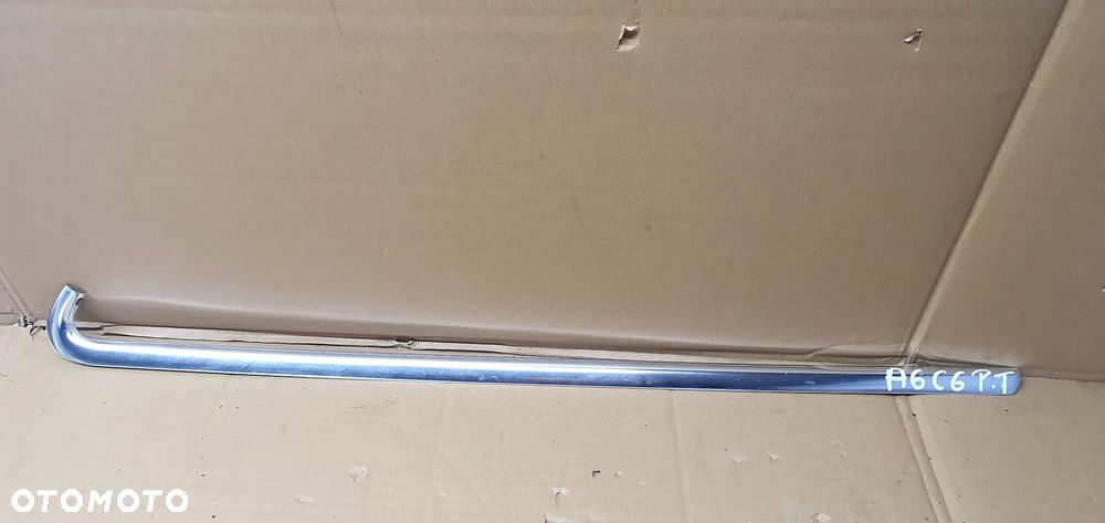Listwa szyby błotnika prawy tył chrom Audi A6 C6 Kombi 4F9953346 - 1
