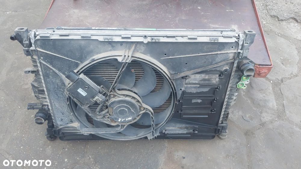 Chłodnica wody klimatyzacji sterownik wentylatorów komplet Ford Mondeo Mk4 1.8 16v 125km S-max pas przedni - 1