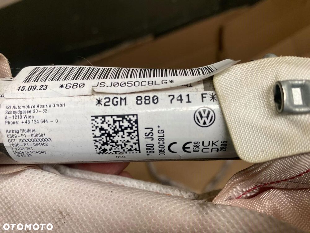 kurtyna airbag vw t-cross lewa 2gm880741f lub prawa 2gm880742f - 4