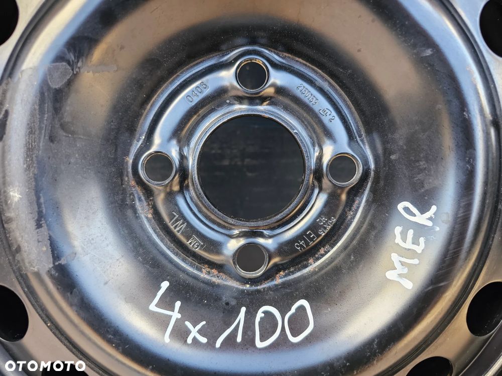 KOŁO ZAPASOWE ZAPAS DOJAZDOWE OPEL ASTRA G H MERIVA A CORSA C D 4x100 ET43 185/60 R15 - 6
