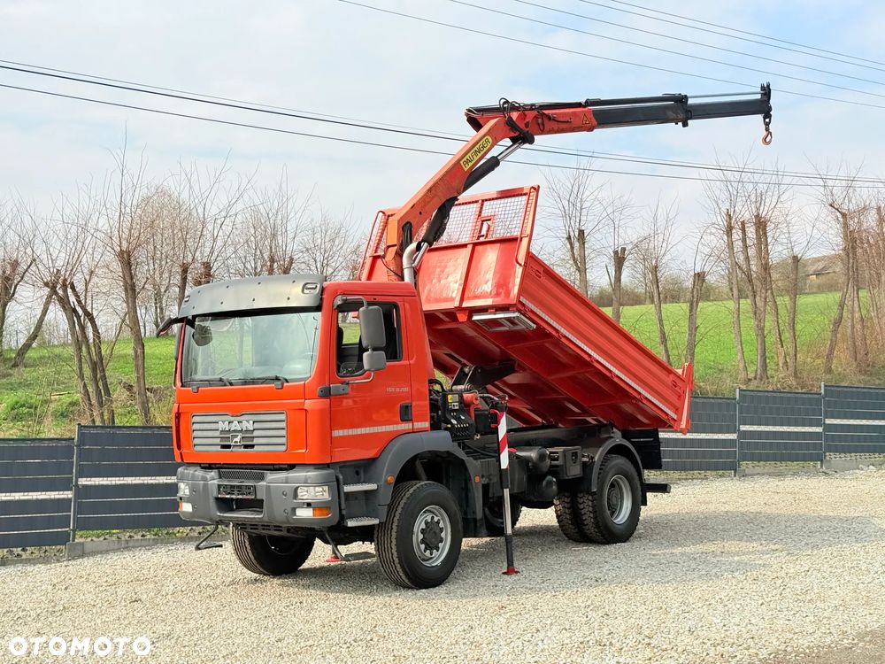 MAN * TGM 18-280 MAN 4x4 HDS Palfinger PK10500 * Kiper Wywrotka * Bardzo Dobry Stan - 13