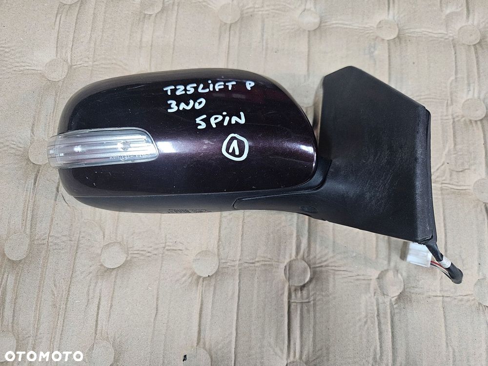 toyota avensis t25 06-08 lusterko prawe 3n0 5 pin - 1