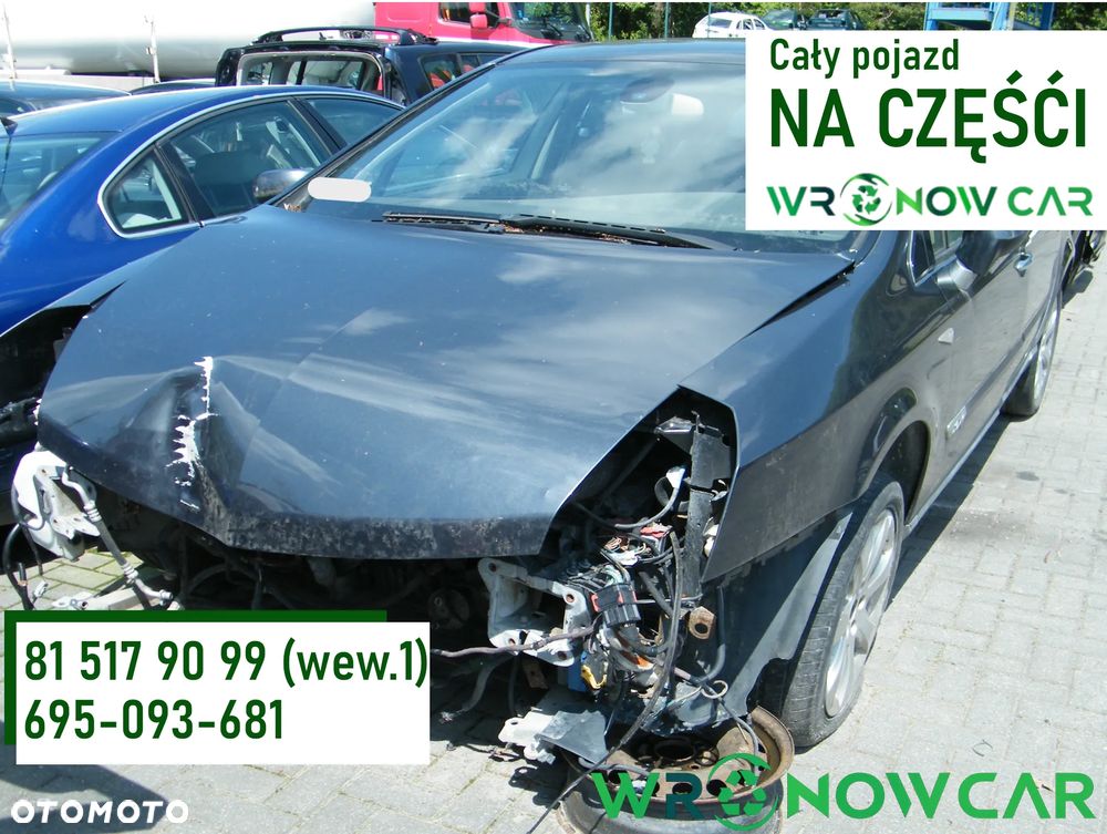 Renault Vel Satis I  (01-05r.) 3.0 DCI 180KM. Silnik P9X 701 Skrzynia SU1 021 lakier TEB66 – Grey eclipse bc. Cały na części GWARANCJA !!!  Przód Tył Zestaw Komplet Drzwi Klapa Zderzak Błotnik Maska Grill Atrapa Szyba Pas Lampa Lusterko Boczki Fotel Kanapa Kokpit Deska Rozdzielcza Przełącznik Włącznik Sterownik Przewody Wiązka Instalacja Moduł Komputer Czujnik Listwa Pompa Alternator Wtryski Głowica Rozrusznik Kompresor Sprzęgło Dwumas Silnik Skrzynia ABS Klimatyzacji Paliwa Wspomagania Kolektor Turbina Przepustnica Zawór Chłodnica Koło Hak Belka Sanki Zawieszenie Mcpherson Półoś Amortyzator Wydech Tłumik Zacisk Most - 1