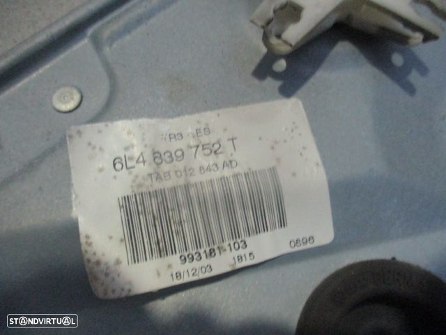 Elevador Sem Motor 6L4839752T SEAT IBIZA 6L 2004 1.9TDI 130CV 5P CINZA TD - 2