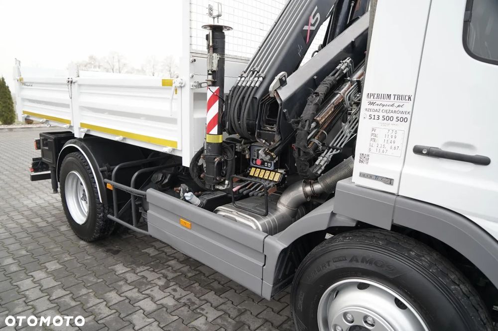 Mercedes-Benz ATEGO 1218 / 4x2 / WYWROTKA + HDS HIAB 0088 BS-3  / PILOT  /MANUAL - 16