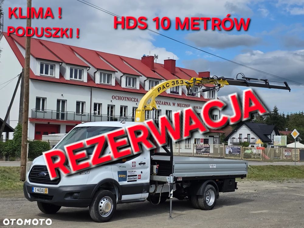 Ford Transit Skrzynia 3.80 M + HDS  10 Metrów  ! Super Stan  * Klima ! Poduszki !
