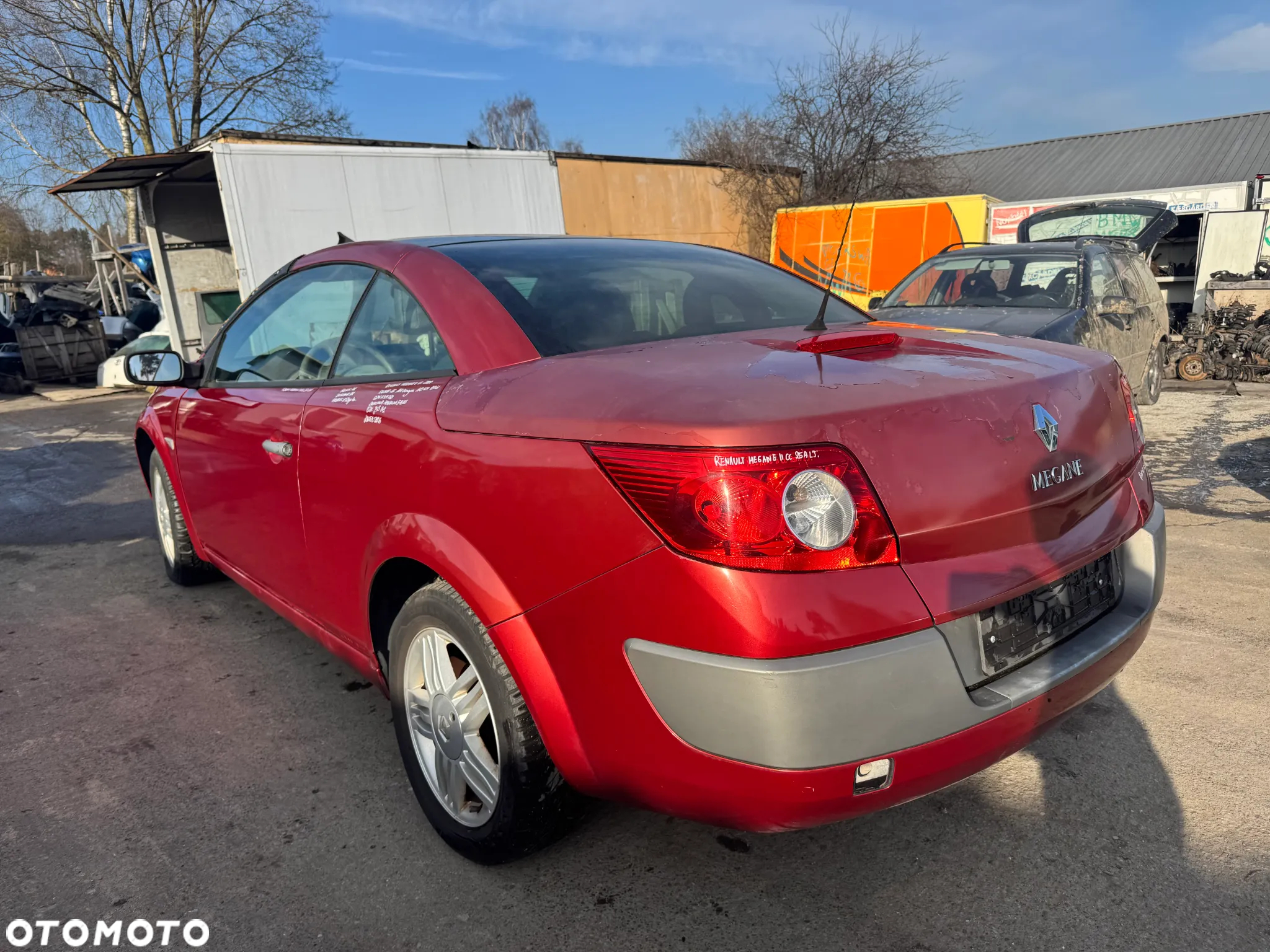 RENAULT MEGANE II CABRIO 2004 1.6 16V 113KM TEB76 CZERWONY NA CZĘŚCI - 6