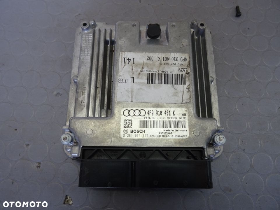 4F9910401K 0281014379 sterownik silnika 3.0 TDI Audi A6 C6 czesci