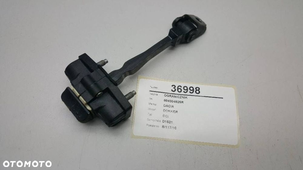 OGRANICZNIK DRZWI 804304825R DACIA DOKKER 2014 ROK - 2