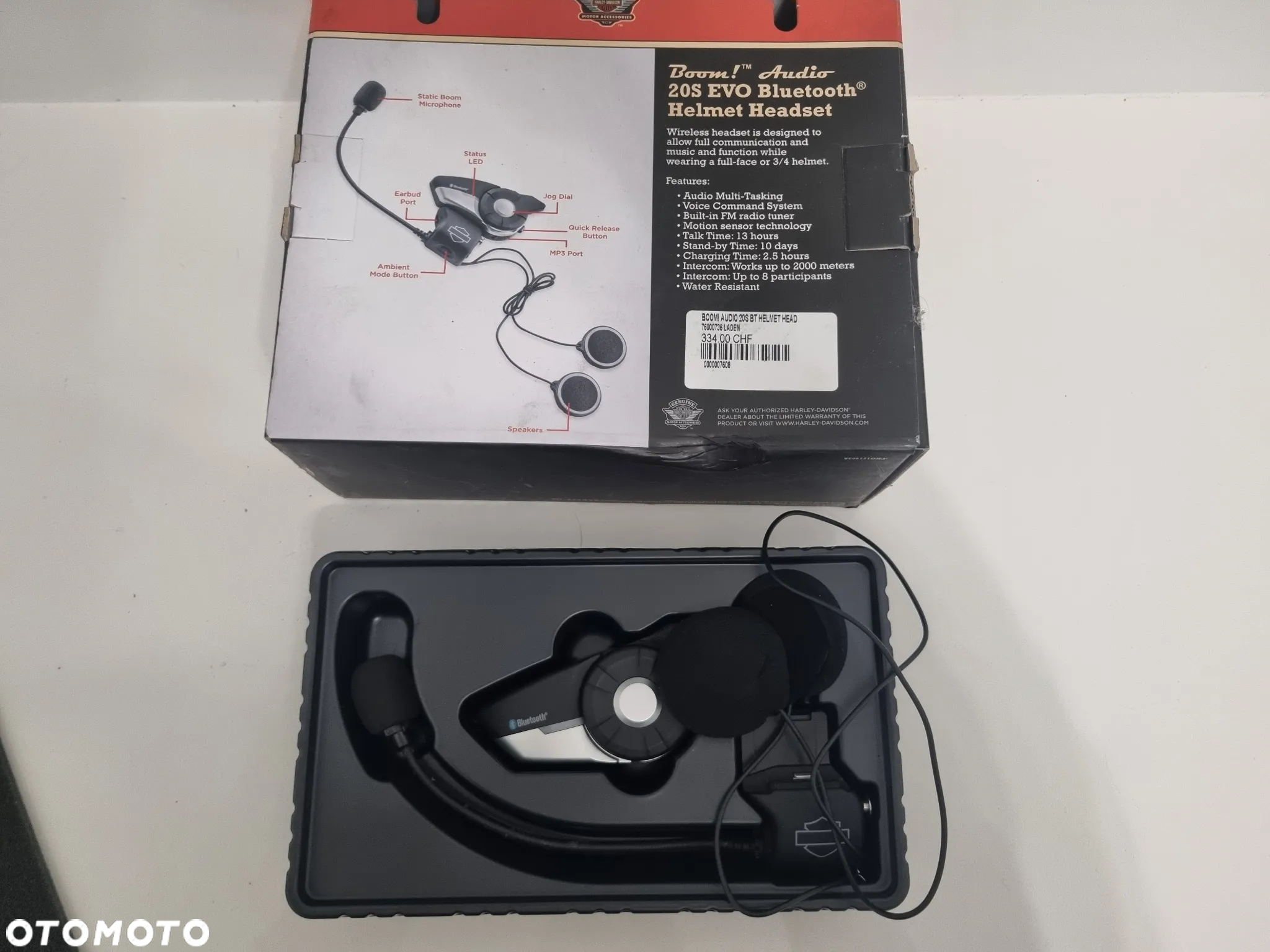 Harley Davidson Interkom Boom! Bluetooth 76000736a Audio 20S Evo - 2