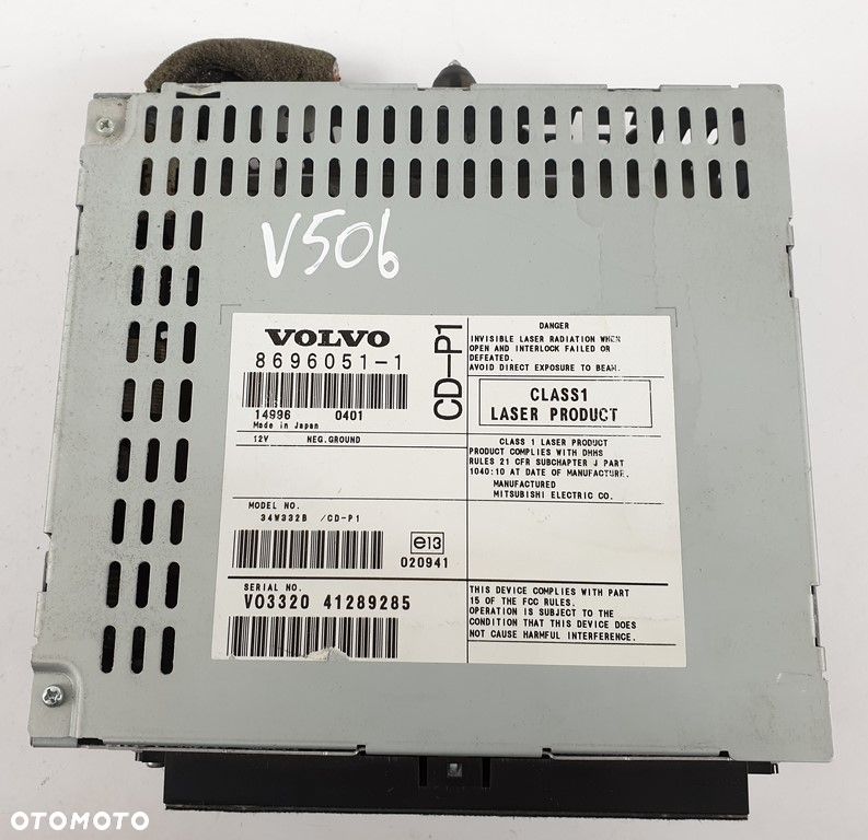 RADIO ZMIENIARKA CD VOLVO V50 S40 C30 8696051 - 1