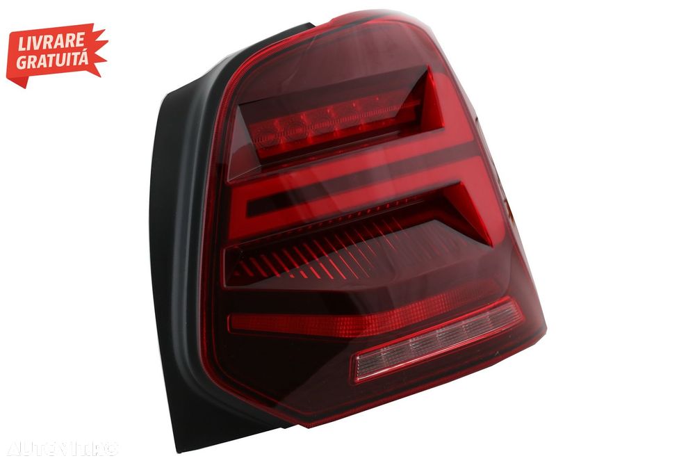 Stopuri Full LED VW POLO 6R 6C 61 (2011-2017) Semnal Dinamic Led Vento Look- livrare gratuita - 5