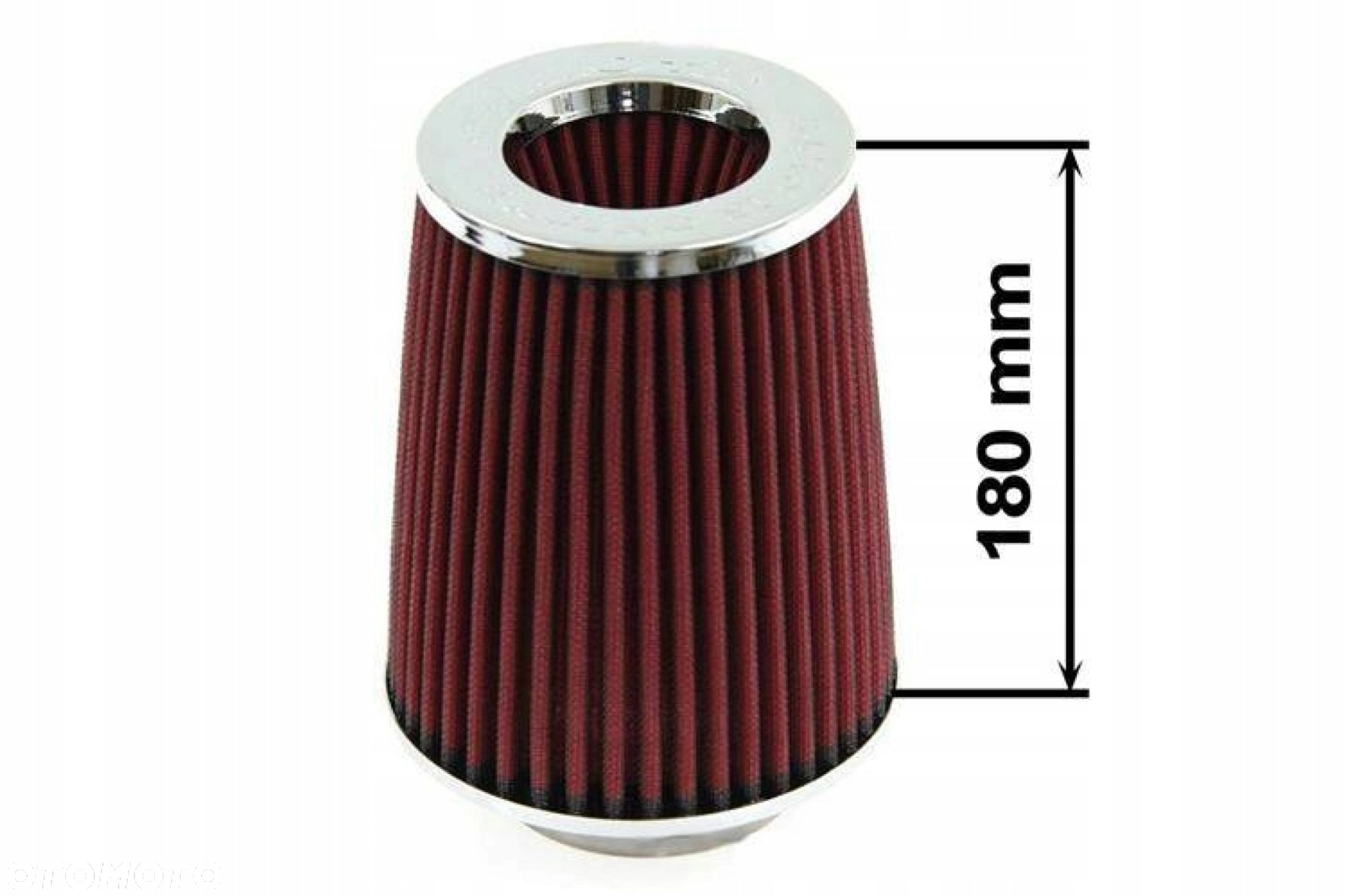 FILTR POWIETRZA SIMOTA 180MM / 60-77mm CZERWONY - 2