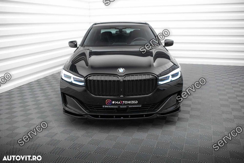 Prelungire lip bara fata Bmw Seria 7 G11 Facelift 2019-2022 v6 Maxton - 2