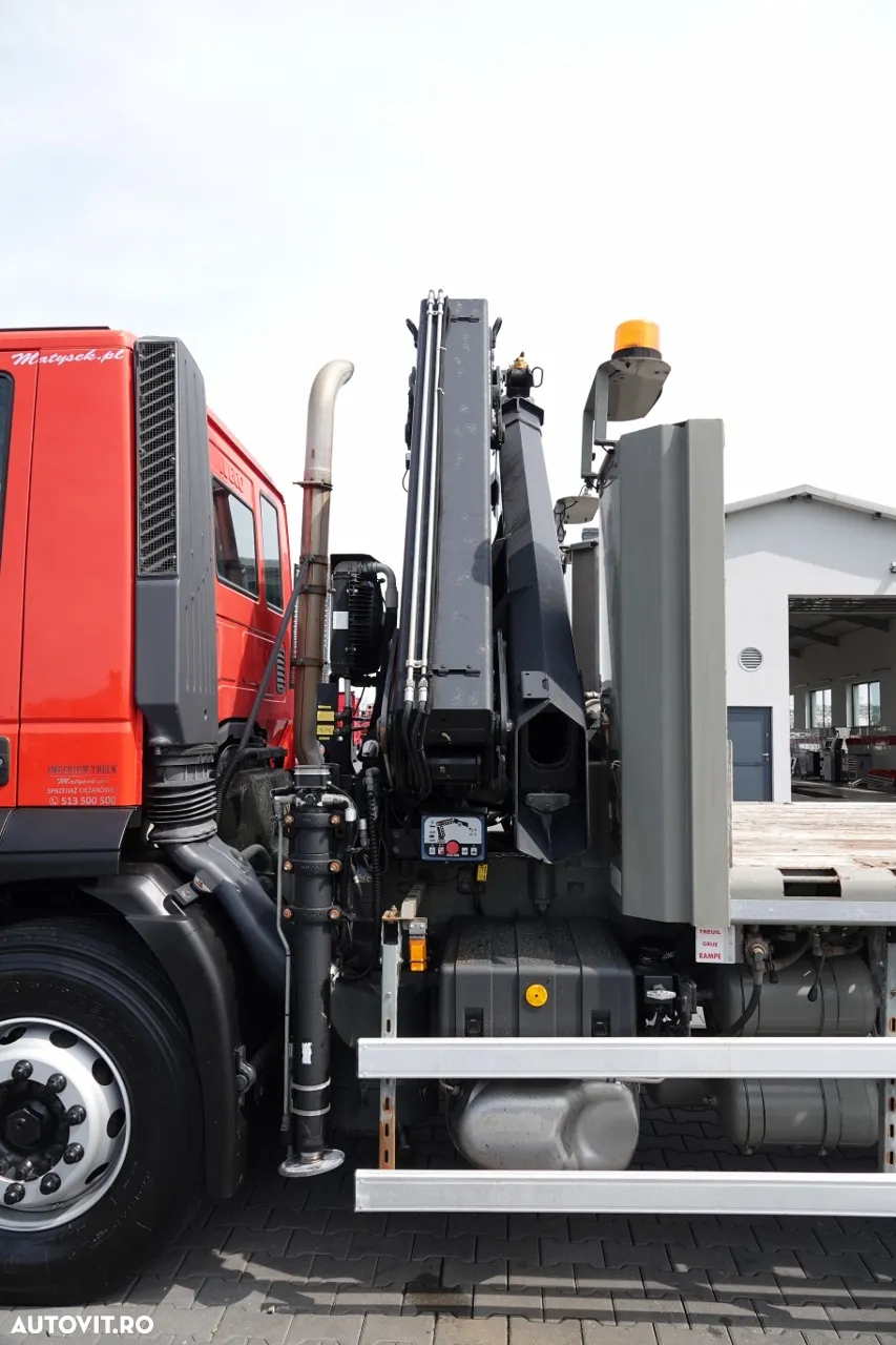 Iveco STRALIS / 6X2 / CARRIER + HDS HIAB XS 166 / AXIE ELEVABILĂ / RAMPE HIDRAULICE / TROLIU / ASISTENȚĂ RUTIERĂ / EURO 5 EEV - 16