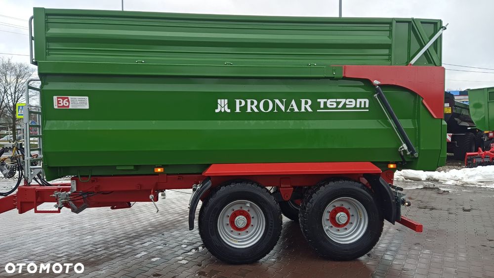 Pronar Przyczepa skorupowa PRONAR T-669 -14.3t; T-700XL -14.7t; T-679M -12t, tandem, nadstawy, plandeka, oś skrętna - 21