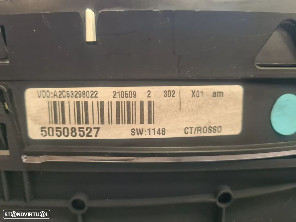 QUADRANTE MPH KMS MOSTRADORES PAINEL INSTRUMENTOS ALFA ROMEO MITO 955 50510266 A2C53302087 50508527 A2C53298022 955A3000 - 8