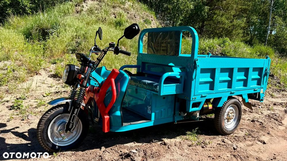 Elektryczny pojazd trójkołowy transportowy  E-TUK Caset 1 Cargo TUK TUK hydrauliczny kiper, wozidło - 1