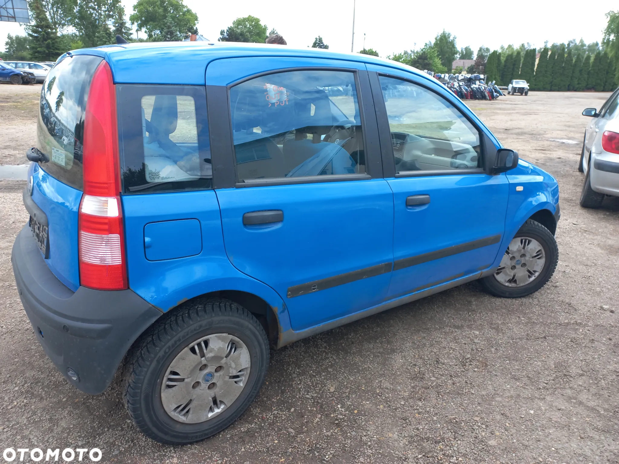 Fiat Panda 1.2 04r wszystkie części zderzak maska drzwi 734/A - 3