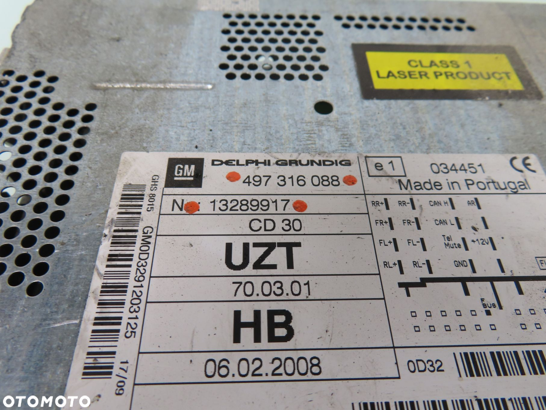 RADIO OPEL CORSA D (S07) 497316088 - 6