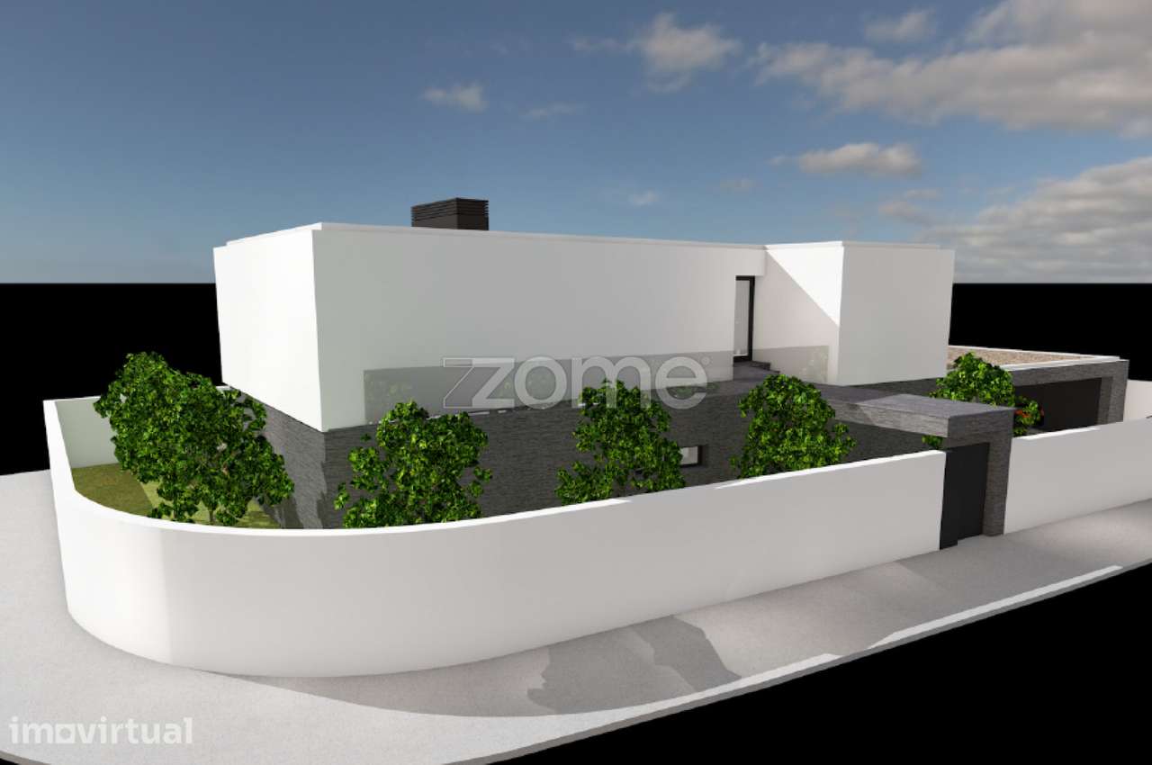 Terreno com projeto aprovado para moradia de Luxo T4 com piscina - Grande imagem: 4/14