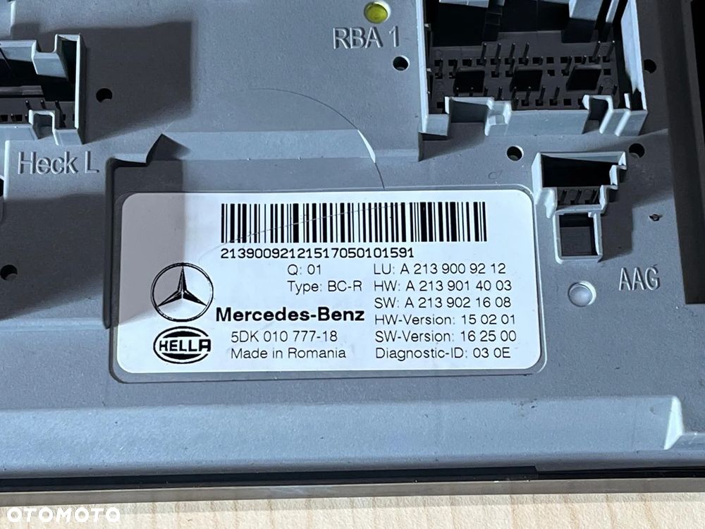 Moduł komfortu A2139009212 Mercedes E Klasa W213 - 2