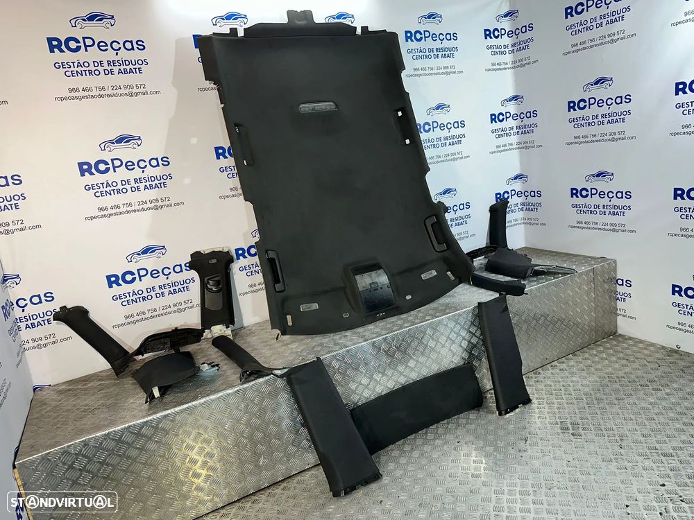 .Conjunto Interior Tecto Cúpula Preto Original Audi A3 8P Sline 5 Portas 2003 - 2013 - 4