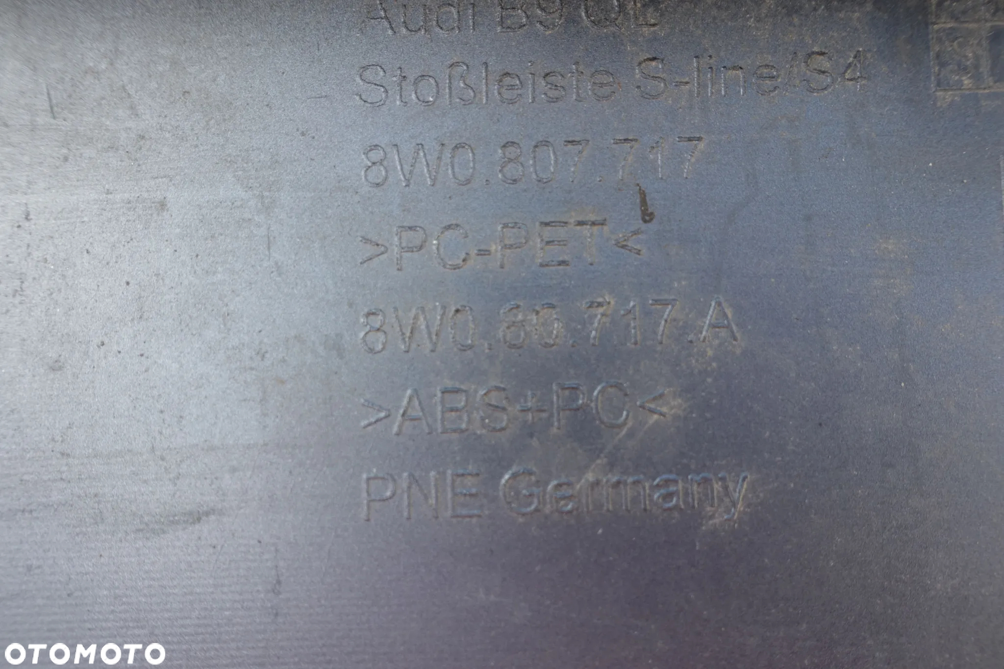 SPOILER ZDERZAKA PRZÓD AUDI A4 B9 SLINE - 7