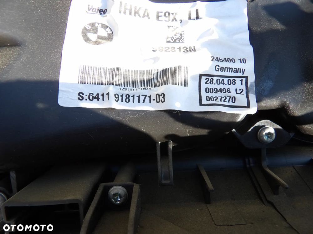 BMW - E90,E91 - KOMPLETNA NAGRZEWNICA POD KLIMATRONIC - STELAŻ - MODUŁ - 9181171 - 4