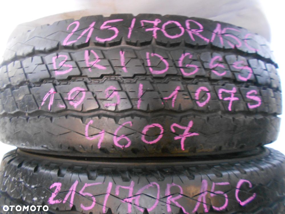 OPONY 215/70R15C BRIDGESTONE DURAVIS R630 DOT 4707 10MM - 2