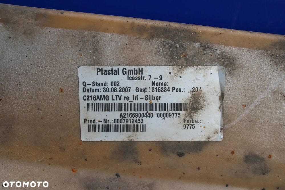 Listwa AMG nakładka progowa lewa prawa próg lewy prawy OE Mercedes CL W216 C216 A2166900340 A2166900440 - 13