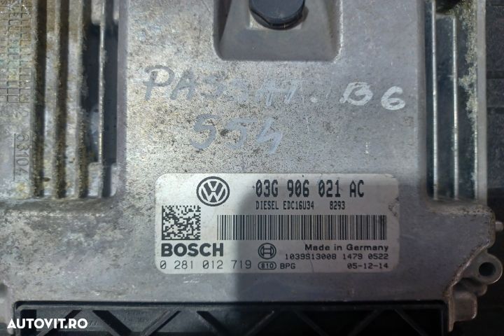 Calculator motor ECU  03G906021AC 0281012719 BMP  03G906021AC 0281012 - 3