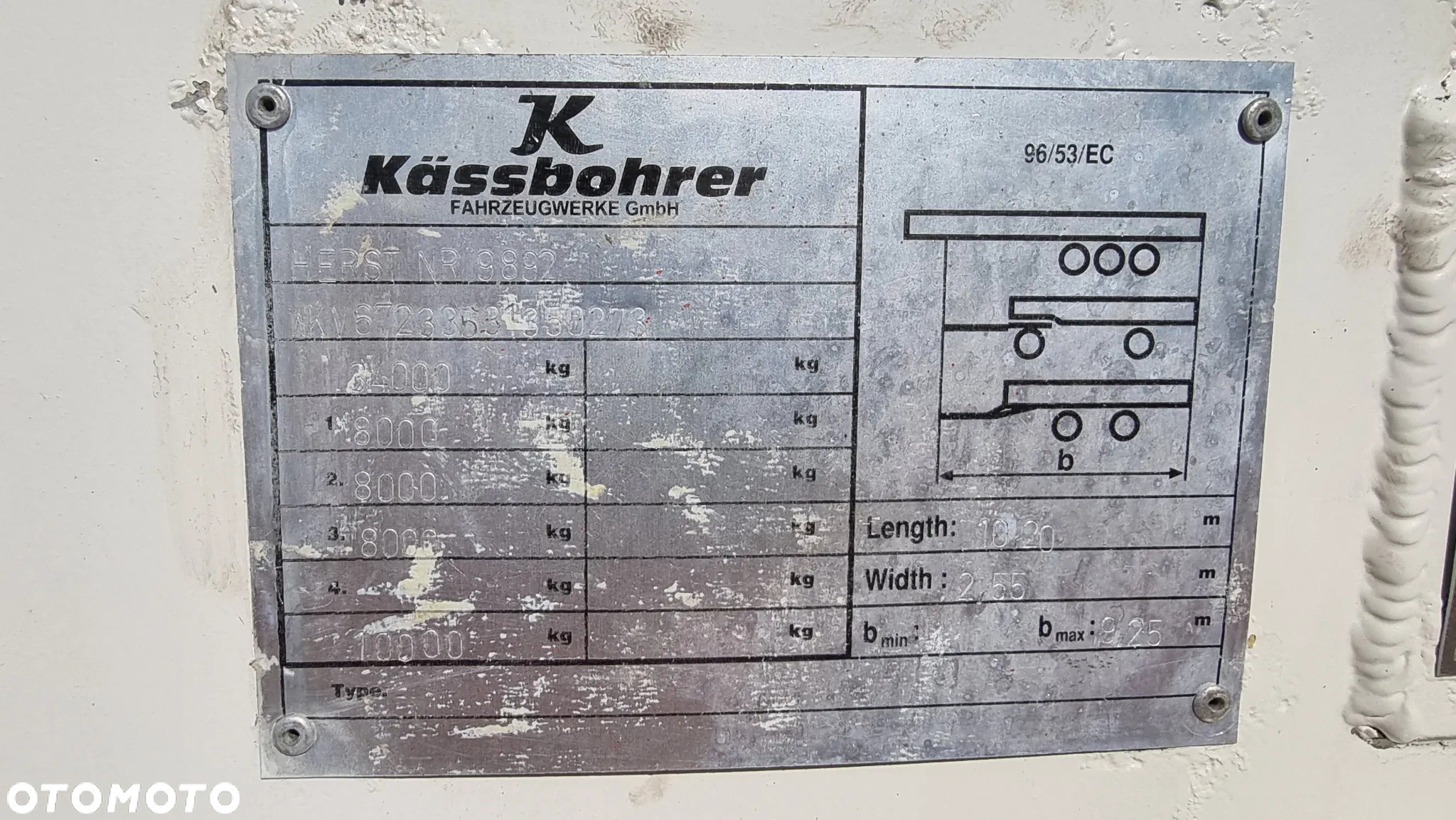 Kassbohrer 54.000zł netto SILONACZEPA KASSBOHRER SSL40 2003rok ALUMINIOWA St. bdb MOŻLIWOŚĆ TRANSPORTU - 10