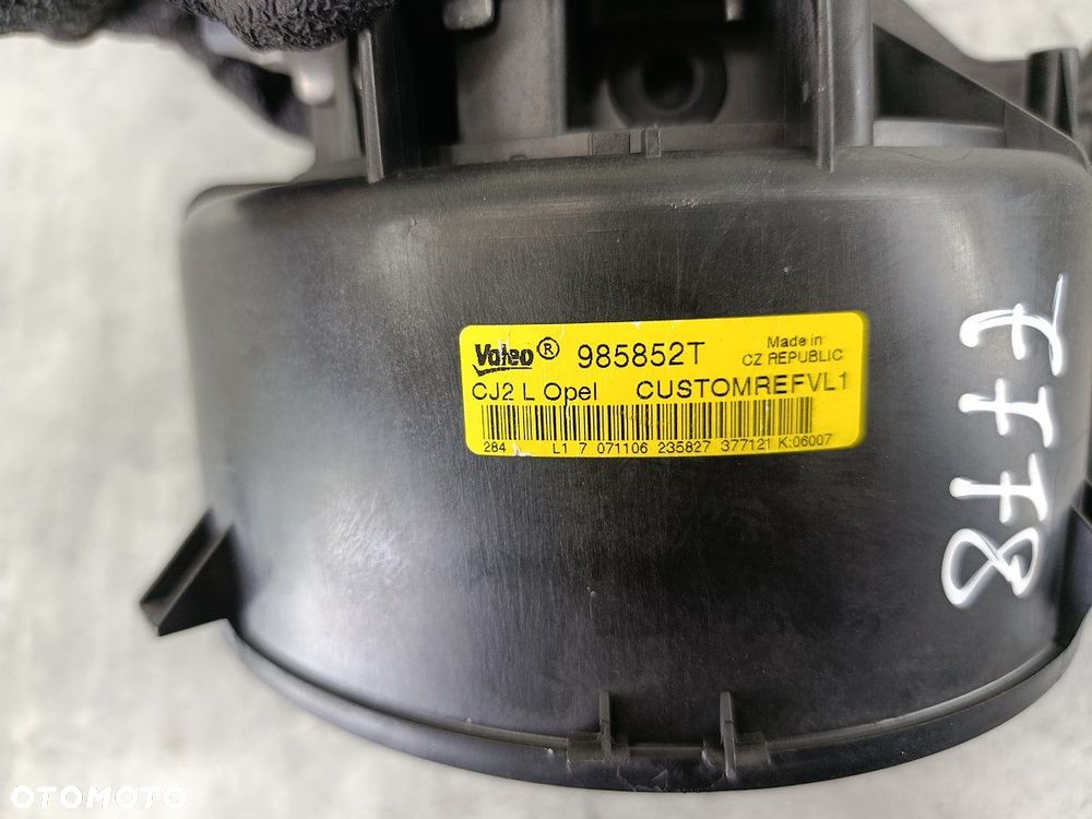 WENTYLATOR NAWIEWU, DMUCHAWA OPEL SIGNUM 985852T VALEO 1.9 CDTI - 6