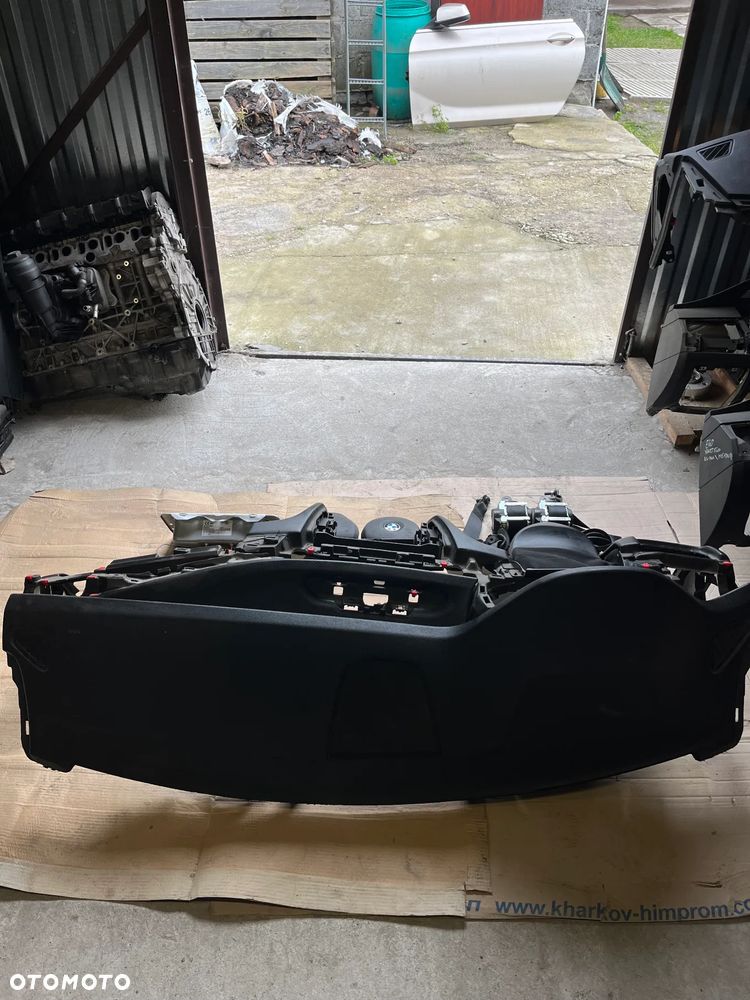 BMW X5 F15 DESKA ROZDZIELCZA KOKPIT KONSOLA AIRBAG NAPINACZE ORYGINAŁ KOMPLET - 2