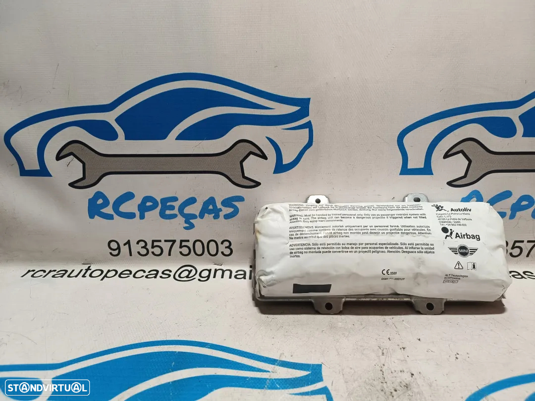 AIRBAG PASSAGEIRO PENDURA MINI COOPER R56 5145925860102 51459258601 925860102 9258601 R56 LCI R55 R55 LCI CLUBMAN - 3
