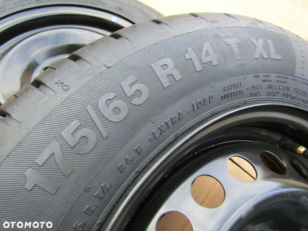 4x Felgi Stalowe Koła 14 Hyundai i10 II i20 Getz Kia Picanto III Rio + Opony 175/65 - 22