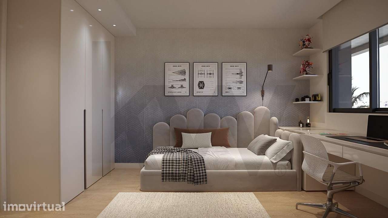Apartamento T2, situado na conceituada zona dos Lagueirões em Valongo. - Grande imagem: 5/15
