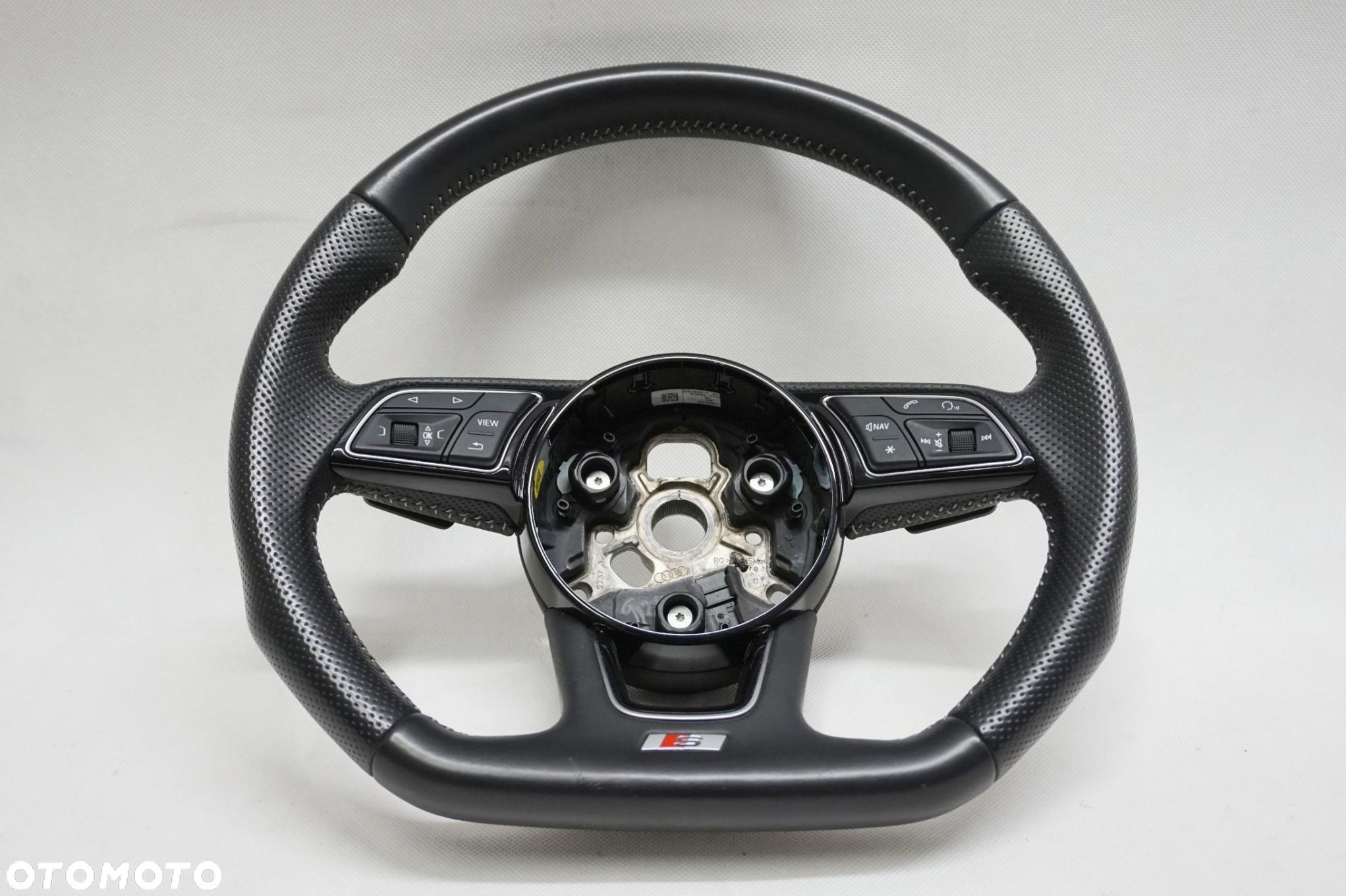 KIEROWNICA AUDI A4 B9 8W S-LINE 8W0419091AF SKÓRA PERFOROWANA - 1