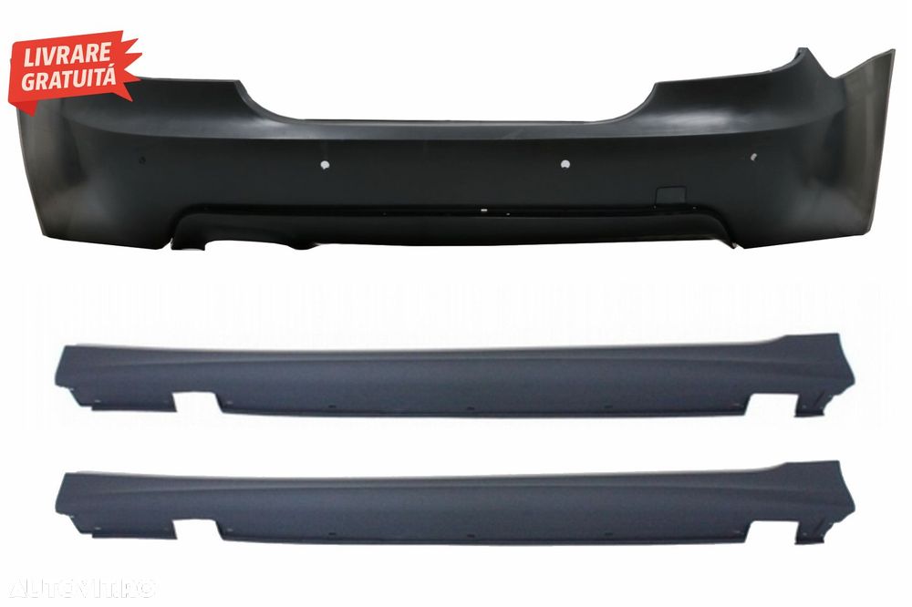 Pachet Bara spate cu Praguri Laterale BMW Seria 5 E60 (2003-2007) M-Technik Design- livrare gratuita - 1