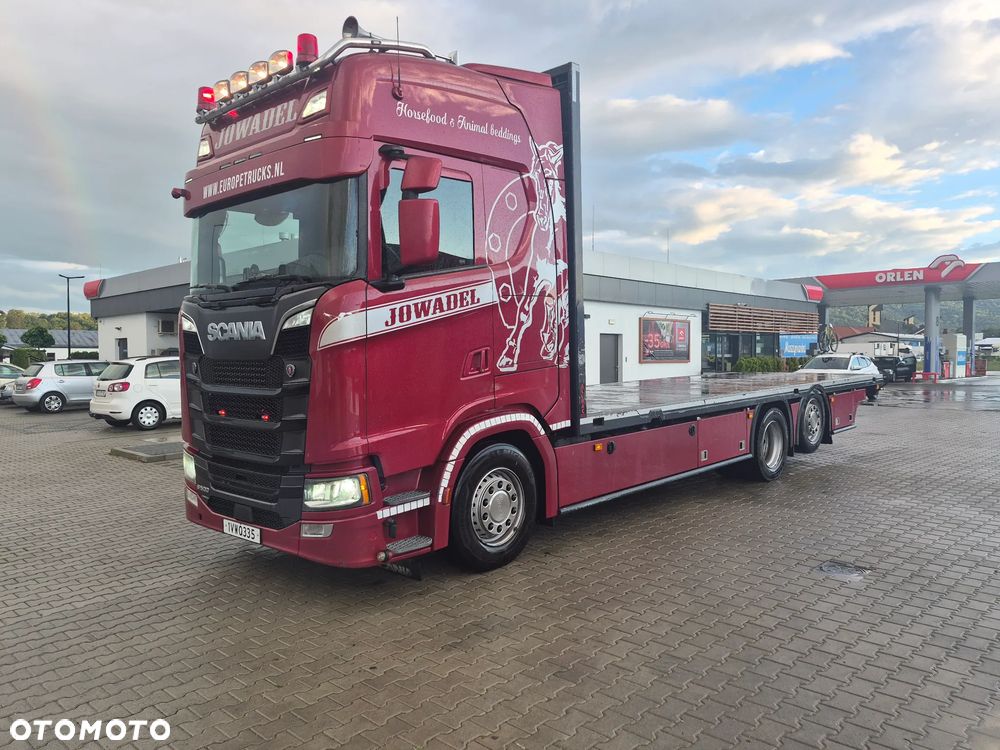 Scania S 500 specjalistyczny , Laweta Platforma hydrauliczna - 2