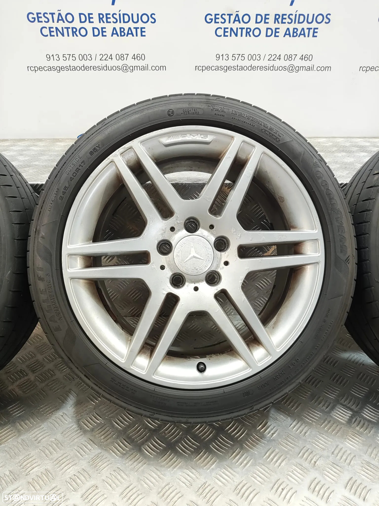 Conjunto Jantes 17 Originais Mercedes Benz Class C W204 AMG 7,5J ET47 5x112 - 5