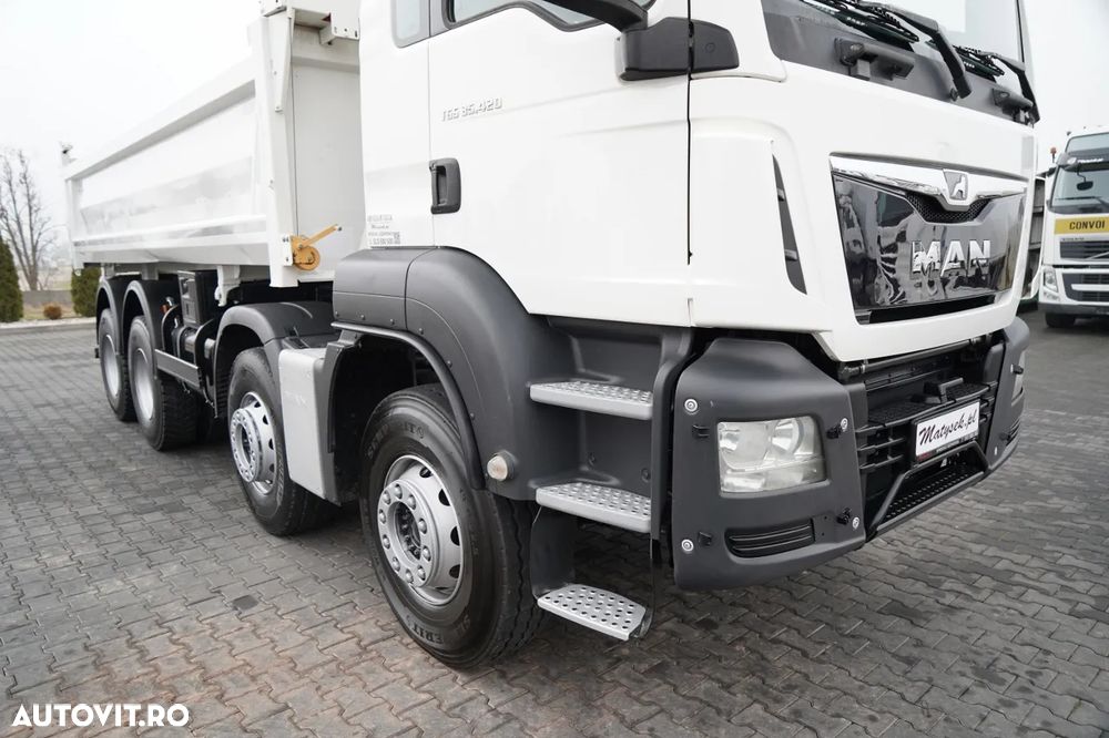 MAN TGS 35.420 / 8x4 / BASCULĂ DUBLĂ / HIDRODOXIE LATERALĂ / BORDMATIC / AUTOMATĂ - 14