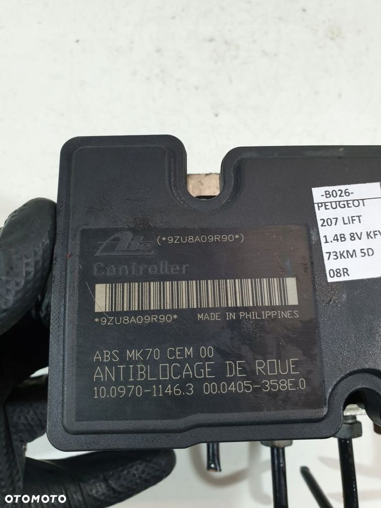 pompa hamulcowa abs 9663945580 peugeot 207 citroen c2 c3 eu 1.4b - 11