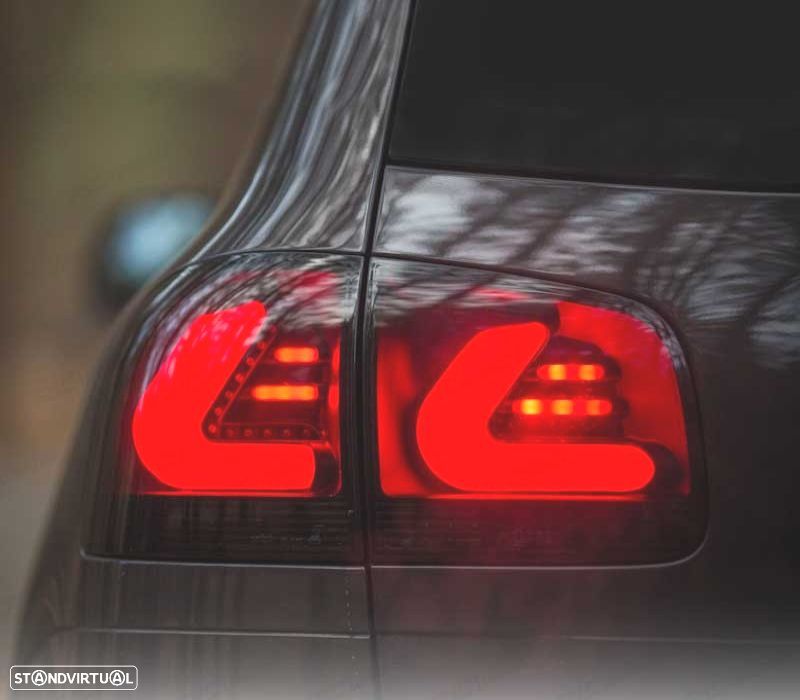 FAROLINS LED VOLKSWAGEN VW TOUAREG I 7L 02-10 CARDNA PRETO FUMADO - 6