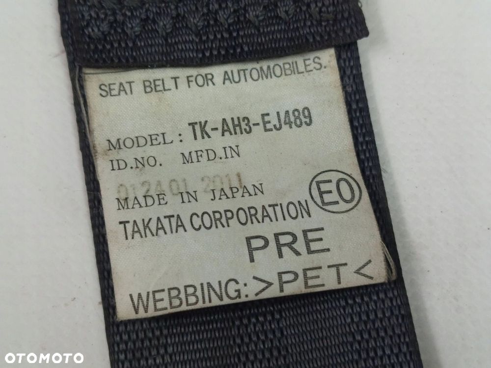 Przedni pas bezpieczeństwa Przód strona lewa Honda Accord VIII TK-AH3-EJ489 - 5