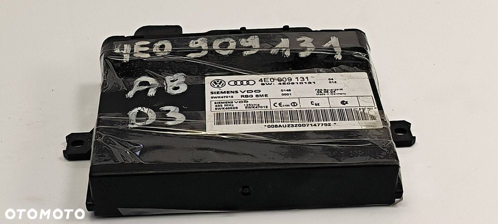 KOMPUTER AUDI A8 D3 4E0909131 - 1